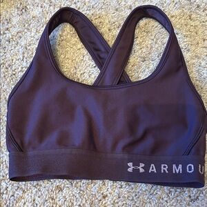 Under Armour Women's Dark Purple Sports Bra